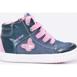 Geox - Buty dziecięce. Szare buty dziewczęce sportowe marki Geox, z gumy, sportowe, z okrągłym noskiem. W wyprzedaży za 169,90 zł.