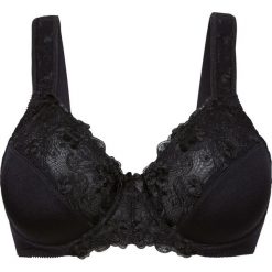 Biustonosz minimizer na fiszbinach bonprix czarny. Czarne biustonosze bonprix, z haftami, z koronki. Za 54,99 zł.