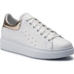 Sneakersy NESSI - 19527 Biały/Złoty. Białe półbuty damskie Nessi, ze skóry. Za 319,00 zł.