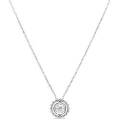Piękny Naszyjnik - złoto 750, Brylant 0,24ct,pomarańczowy szafir. Żółte naszyjniki męskie W.KRUK, z szafirem, złote. Za 9990,00 zł.