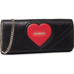 Torebka LOVE MOSCHINO - JC4220PP0AKC100A Nero/Rosso. Czarne torebki klasyczne damskie Love Moschino, bez wzorów, ze skóry ekologicznej, wizytowe, bez dodatków. W wyprzedaży za 449,00 zł.