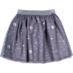 Spódnica. Szare spódniczki dziewczęce z falbankami LIPS, z gumy. Za 49,90 zł.