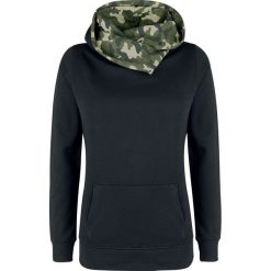 Nastrovje Postdam Shawl Collar Military Hoodie Bluza z kapturem damska czarny/Woodland. Czarne bluzy damskie z kieszeniami marki Nastrovje Postdam, xl, z kapturem. Za 99,90 zł.