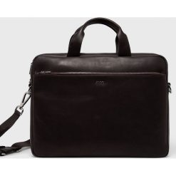 Joop! - Torba skórzana. Pomarańczowe torby męskie skórzane JOOP!, w paski, ze skóry, casualowe, na ramię, małe. Za 1099,00 zł.