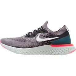 Nike Performance EPIC REACT FLYKNIT Obuwie do biegania treningowe gunsmoke/white/black/geode teal/hot punch. Szare buty do biegania męskie Nike Performance, z gumy. Za 629,00 zł.