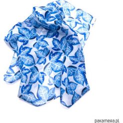 Apaszki damskie: Apaszka Jedwabna Blue Leaves- Nowość 2018