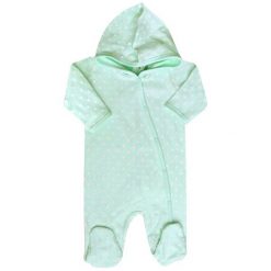 Nini Pajacyk Dziewczęcy Z Kapturem 62 Zielony. Zielone body niemowlęce Nini, bez wzorów, z materiału. Za 83,00 zł.
