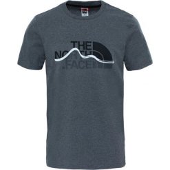 The North Face T-Shirt Męski M S/S Mount Line Tee Tnfmediumgreyheather(Std) L. Szare koszulki męskie The North Face, s, z nadrukiem, sportowe, bez kołnierzyka, krótkie. Za 129,00 zł.