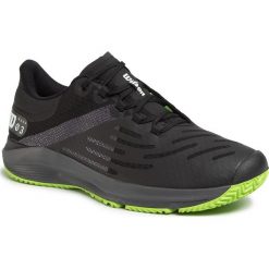Buty WILSON - Kaos 3.0 WRS326110 Black/Ebony/Blade Green. Czarne buty sportowe męskie Wilson, z tworzywa sztucznego, bez zapięcia, tenisowe. Za 569,00 zł.