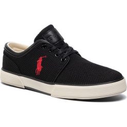 Sneakersy POLO RALPH LAUREN - Faxon Low 816784867002 Black. Czarne sneakersy męskie Polo Ralph Lauren, na co dzień, bez wzorów, ze skóry ekologicznej, bez zapięcia. Za 409,00 zł.