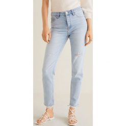 Mango - Jeansy Relax. Niebieskie jeansy damskie Mango. W wyprzedaży za 69,90 zł.