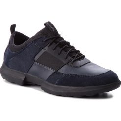 Półbuty GEOX - U Traccia B U743RB 08522 C0045 Navy/Black. Niebieskie półbuty skórzane męskie Geox. W wyprzedaży za 389,00 zł.