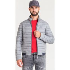 KURTKA puchowa Amani Exchange. Szare płaszcze męskie Armani Exchange, m, z aplikacjami, z puchu, bez kaptura. Za 719,00 zł.