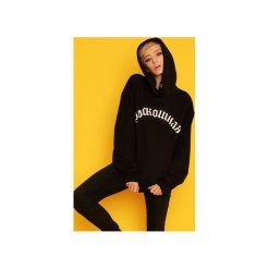 Luxury Hoodie Bluza. Czarne bluzy damskie Animals Wave, s, z aplikacjami, z bawełny, bez rękawów, z kapturem. Za 189,00 zł.