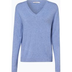 Apriori - Sweter damski z mieszanki jedwabiu i kaszmiru, niebieski. Niebieskie swetry klasyczne damskie marki Apriori, l. Za 449,95 zł.