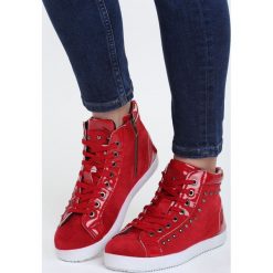 Czerwone Trampki Incarnate. Czerwone trampki i tenisówki damskie Born2be, z materiału. Za 29,99 zł.