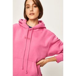 Levi's - Bluza. Różowe bluzy damskie Levi's®, s, bez wzorów, z bawełny, bez rękawów, z kapturem. Za 279,90 zł.