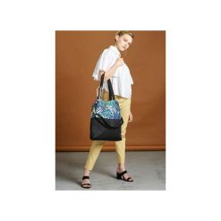 Torba summer power. Czarne torebki klasyczne damskie drops, bez wzorów, z bawełny, na ramię, pikowane, bez dodatków. Za 139,00 zł.