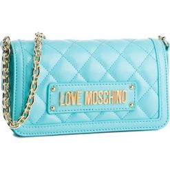 Torebka LOVE MOSCHINO - JC4201PP07KA0700 Azzurro. Niebieskie torebki klasyczne damskie marki Love Moschino, z aplikacjami, ze skóry ekologicznej, wizytowe, zdobione, bez dodatków. Za 679,00 zł.