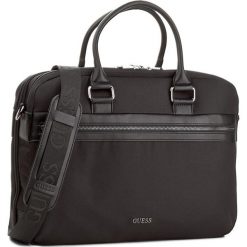 Torba na laptopa GUESS - Global Functional HM6243 NYL74 Black. Czarne plecaki męskie marki Guess, z aplikacjami. W wyprzedaży za 299,00 zł.