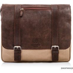 TORBA MĘSKA NA RAMIĘ SKÓRA PAOLO PERUZZI 301-PP. Brązowe torby męskie na ramię marki Pakamera, ze skóry, na ramię. Za 219,00 zł.