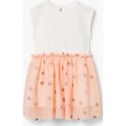 Sukienki dziewczęce: Mango Kids – Sukienka dziecięca Pink 80-104 cm