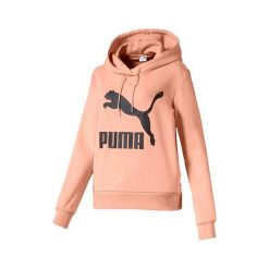 Puma Damska bluza z kapturem Classics, KOBIETY 595201–88 | POMARAŃCZOWY Z. Pomarańczowe bluzy damskie Puma, s, bez wzorów, bez rękawów, z kapturem. W wyprzedaży za 301,75 zł.