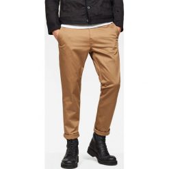 G-Star Raw - Spodnie Bronson. Szare chinosy męskie marki G-Star RAW, z bawełny. W wyprzedaży za 269,90 zł.
