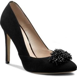 Szpilki GINO ROSSI - Melania DCH377-Q24-4900-9900-0 99. Czarne półbuty damskie Gino Rossi, z aplikacjami, ze skóry, eleganckie, bez obcasa, na obcasie, bez zapięcia. W wyprzedaży za 159,00 zł.