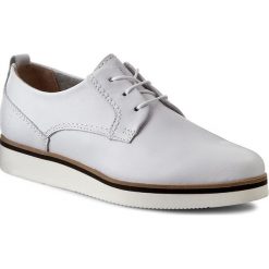 Półbuty MARC O'POLO - 601 13233401 101 White 100. Białe półbuty damskie skórzane marki Marc O'Polo, na płaskiej podeszwie. W wyprzedaży za 399,00 zł.