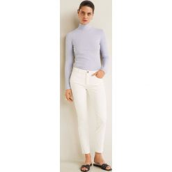 Mango - Jeansy Belle. Białe jeansy damskie marki Mango, bez wzorów, z elastanu. Za 129,90 zł.