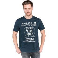 Diesel Just YL Koszulka Niebieski. Niebieskie podkoszulki męskie Diesel, xl, z nadrukiem, z bawełny, bez kołnierzyka, krótkie. Za 154,95 zł.