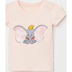 Bawełniany t-shirt Dumbo - Pomarańczowy. Pomarańczowe t-shirty damskie Reserved, bez wzorów, z bawełny, bez kołnierzyka. Za 29,99 zł.