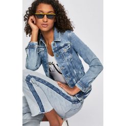 Pepe Jeans - Kurtka Thrift x Wiser Wash. Niebieskie kurtki damskie Pepe Jeans, s, z bawełny, krótkie. Za 499,90 zł.