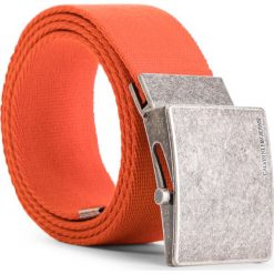 Pasek Męski CALVIN KLEIN JEANS - J Military Belt 3,5 Cm K50K504327 804. Pomarańczowe paski męskie Calvin Klein Jeans, w paski, z jeansu. W wyprzedaży za 169,00 zł.