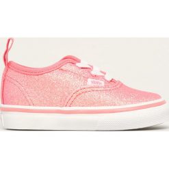 Vans - Tenisówki dziecięce. Różowe trampki dziewczęce Vans, bez wzorów, z gumy, na sznurówki. W wyprzedaży za 139,90 zł.