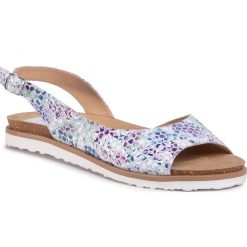 Sandały LASOCKI - ARC-MARINA-01 White. Białe klapki damskie Lasocki, bez wzorów, ze skóry, bez obcasa. W wyprzedaży za 89,99 zł.