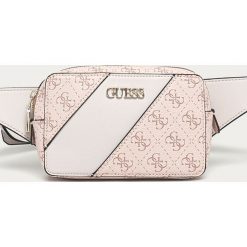 Guess Jeans - Nerka. Czarne nerki damskie Guess Jeans, w paski, z bawełny, małe, bez dodatków. Za 429,90 zł.