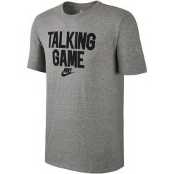 Nike Koszulka M Nsw Tee Verbiage Game Xl. Szare koszulki sportowe męskie marki Nike, xl, z nadrukiem, z bawełny. W wyprzedaży za 79,00 zł.