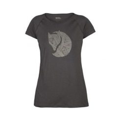 Fjällräven Abisko Trail T-Shirt Print W, Ciemnoszary | 30 | XS. Koszulki męskie Fjällräven, xs, bez wzorów, bez kołnierzyka, bez rękawów. W wyprzedaży za 303,08 zł.