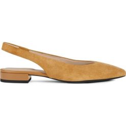 Geox Charyssa Baleriny Brązowy Pomarańczowy. Pomarańczowe baleriny damskie Geox, bez wzorów, ze skóry, bez obcasa. Za 516,95 zł.