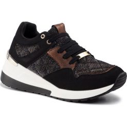 Sneakersy MENBUR - 20693 Black 0001. Czarne półbuty damskie Menbur, na co dzień, bez wzorów, ze skóry ekologicznej, bez obcasa, na koturnie, bez zapięcia. Za 279,00 zł.