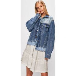 Tommy Jeans - Kurtka jeansowa. Niebieskie kurtki damskie Tommy Jeans, s, bez wzorów, z bawełny, krótkie. Za 599,90 zł.