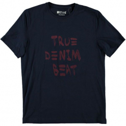 Mustang T-Shirt Męski, Xl, Ciemnoniebieski. Czarne t-shirty męskie Mustang, m, z napisami. Za 78,00 zł.
