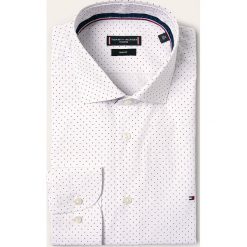 Tommy Hilfiger Tailored - Koszula. Białe koszule męskie Tommy Hilfiger Tailored, bez wzorów, z bawełny, eleganckie, z klasycznym kołnierzykiem, z długim rękawem. Za 299,90 zł.