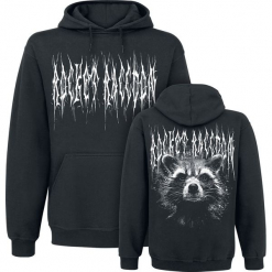 Guardians Of The Galaxy 2 - Black Metal Rocket Bluza z kapturem czarny. Czarne bluzy męskie marki Guardians Of The Galaxy, l, z nadrukiem, z kapturem. Za 164,90 zł.
