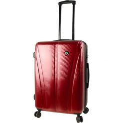 Mia Toro walizka podróżna M1238/3-M burgund. Czerwone walizki Mia Toro, bez wzorów, eleganckie. Za 449,00 zł.