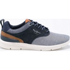 Pepe Jeans - Buty Jayden. Niebieskie halówki męskie marki Pepe Jeans, z jeansu, na sznurówki. W wyprzedaży za 259,90 zł.