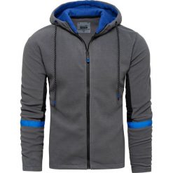 Bluza męska polar z kapturem grafitowa Recea. Szare bluzy męskie Recea, xl, bez wzorów, z bawełny, z kapturem, bez rękawów, z kapturem. W wyprzedaży za 69,99 zł.