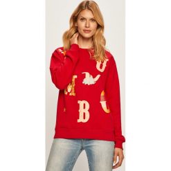 Femi Stories - Bluza DUMI. Czerwone bluzy damskie Femi Stories, s, z nadrukiem, z bawełny, bez rękawów, bez kaptura. W wyprzedaży za 229,90 zł.